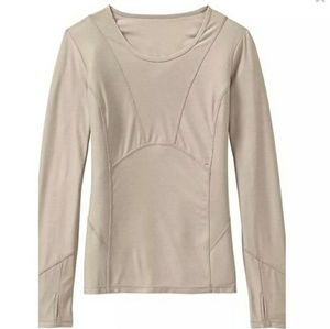 Athleta Canyon Lands 2 Top, Sz S, In Ecru Beige